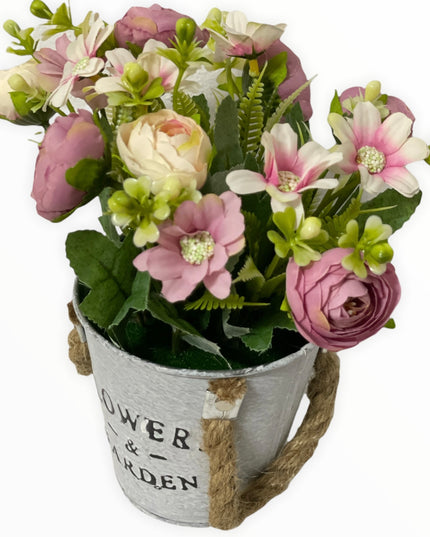 Aranjament ghiveci metal E40. 20cm