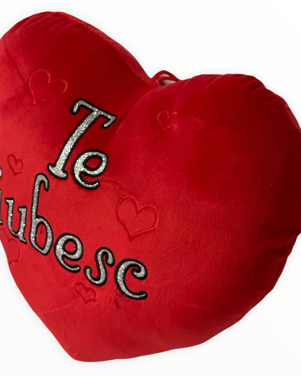 Inimă de pluș 35 cm