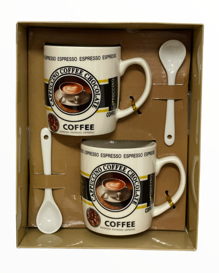 Set cadou 2 căni cu linguriță CH6