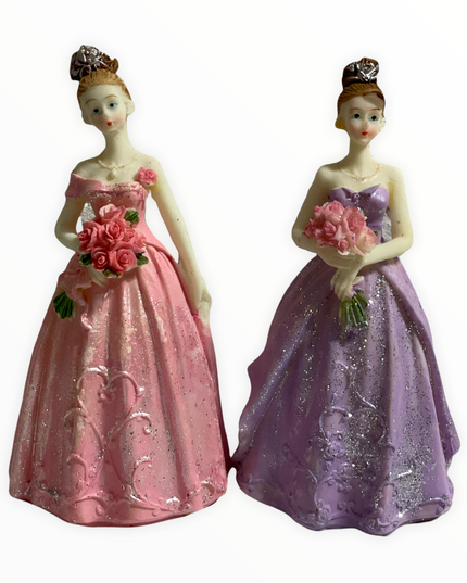 Prințese rășină 2/set 15cm