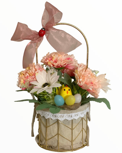 Aranjament coș metal E38. 25cm