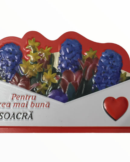 Magnet de frigider 3D cu mesaje 10cm