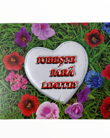 Magnet de frigider 3D cu mesaj 8cm