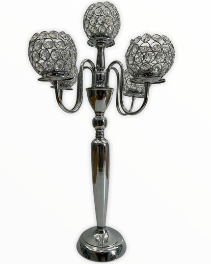 Suport lumânare glob CRISTALIN 68 cm