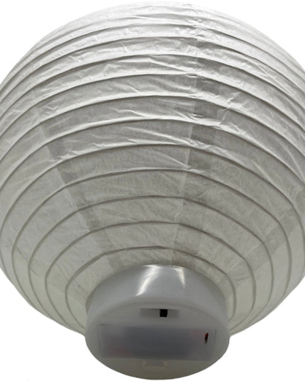 Lampion decorativ alb 3/set cu lumini 20cm