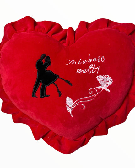 Inimă de pluș 46cm