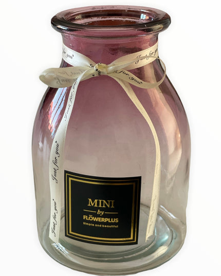 Vază sticlă decor 1024-8. 18cm