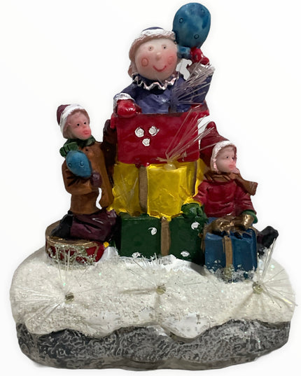 Figurină cu lumini Crăciun 12cm