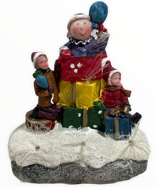 Figurină cu lumini Crăciun 12cm