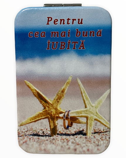 Oglindă de poșetă cu dedicații 10cm