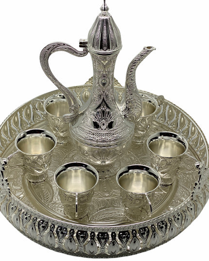 Set Tavă cu carafă + 6 cești Alpaca 3