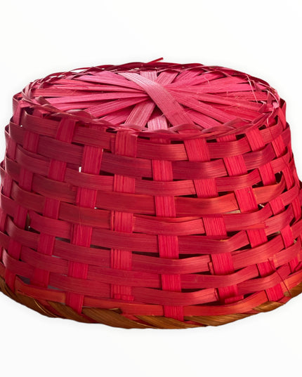 Coș vegetal roșu 23cm