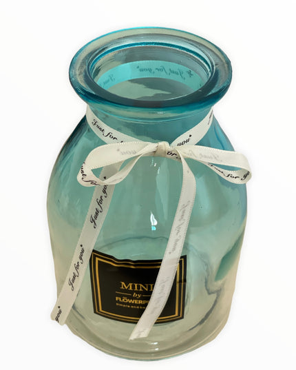 Vază sticlă decor 1024-8. 18cm