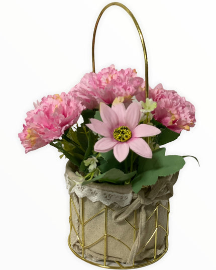 Aranjament coș metal E38. 25cm