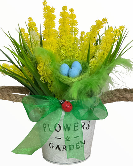 Aranjament ghiveci metal F10 21cm