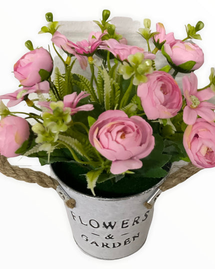 Aranjament ghiveci metal E40. 20cm